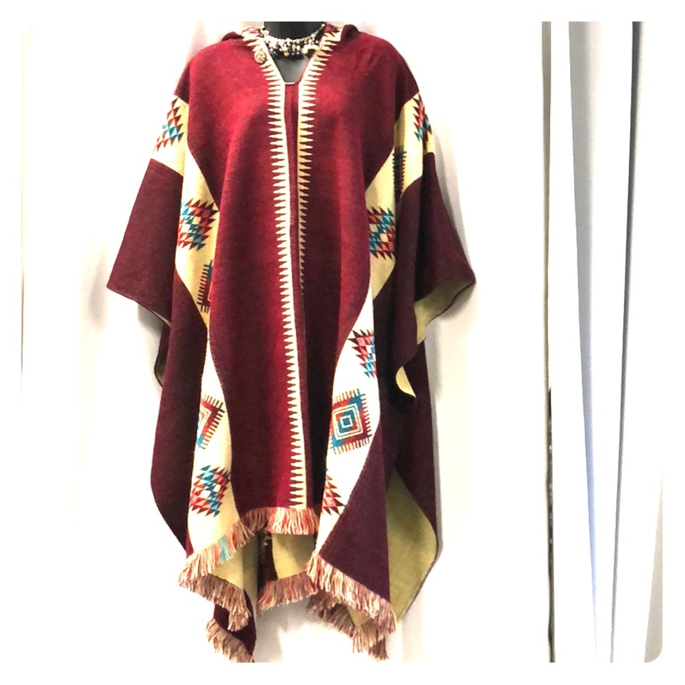100% Wool Poncho